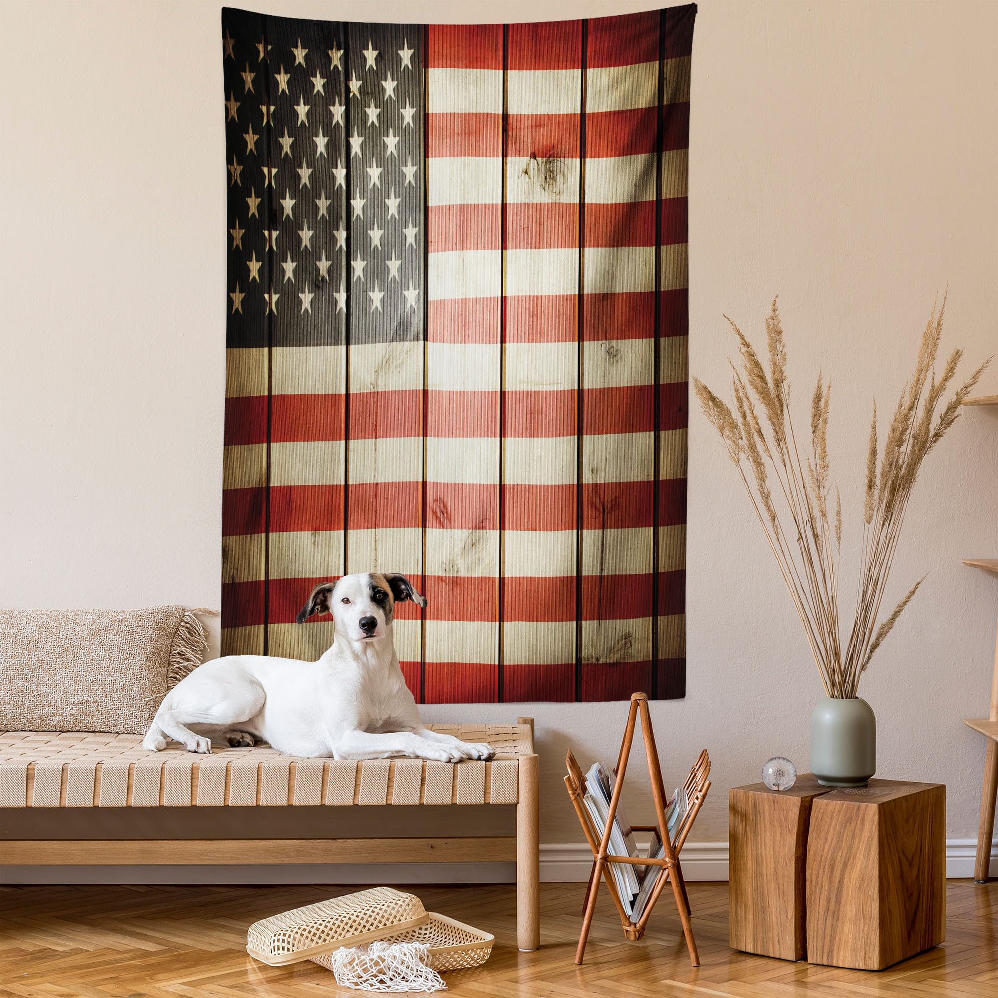 Amazon.co.jp: アメリカ国旗インテリアタペストリーby Ambesonne、USA